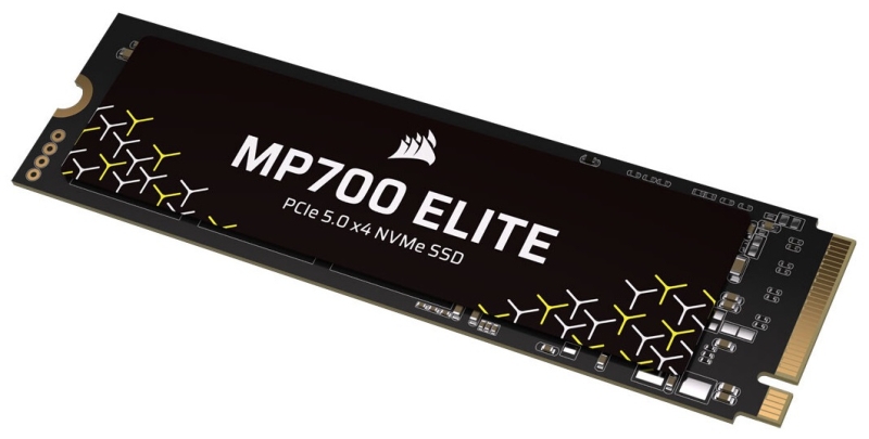 Corsair выпустила MP700 Elite — доступные SSD с PCIe 5.0 объёмом до 2 Тбайт со скоростью до 10 000 Мбайт/с