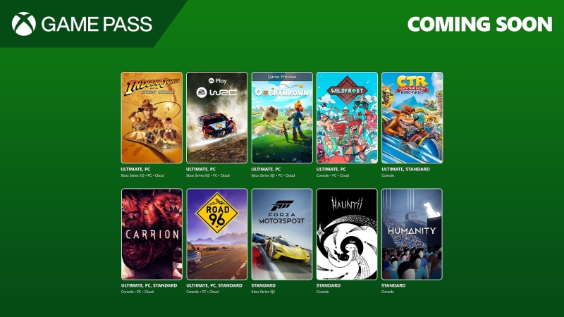 Из Game Pass в декабре удалят Party Animals, Rise of the Tomb Raider, Amnesia: The Bunker и ещё 10 игр, зато добавят Crash Team Racing Nitro-Fueled