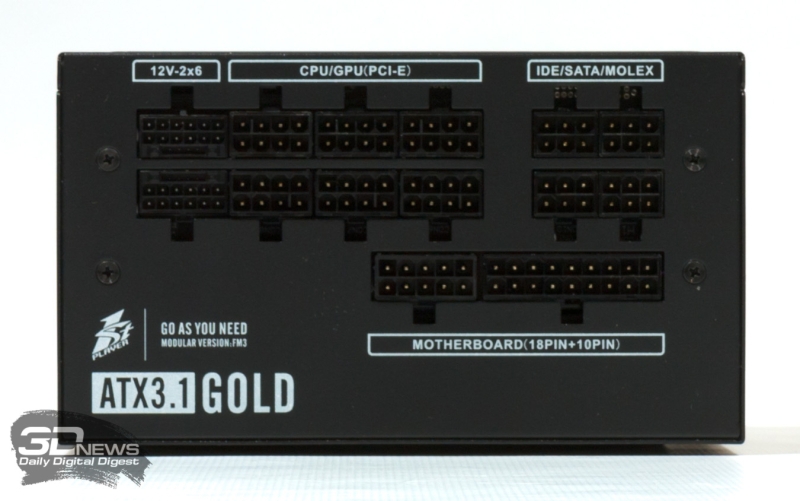 Обзор блока питания 1STPLAYER NGDP ATX 3.1 GOLD 1000W (HA1000-BA4)